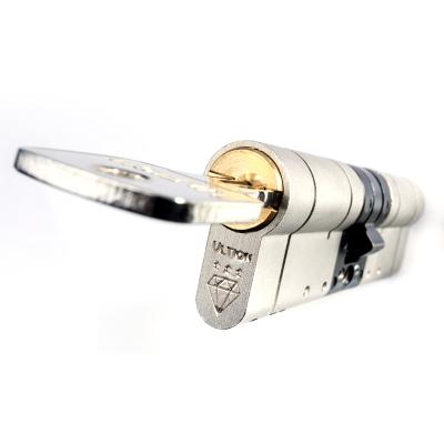 China ET High Security UK 3-Star Brass Euro 6-Pin Dual Top Ultion Cylinder Door Lock for sale