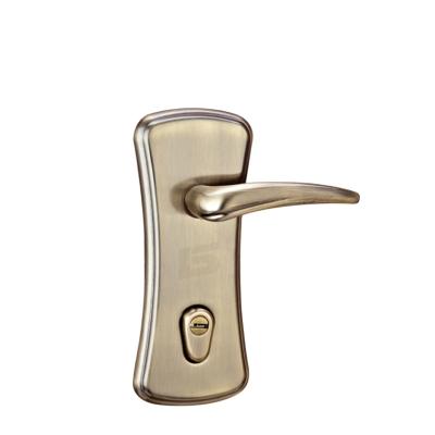 China Israel wood good quality modern style door plate door pull handle antique aluminum lock for sale