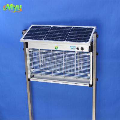 China Viable Solar Powered Insect Zapper Bug Fly Moth Repellent Trap For Outdoor Solar Mosquito Killer Light for sale