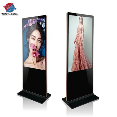 China 43 inch floor indoor vertical stand led lcd commercial indoor screen display digital advertising price for sale