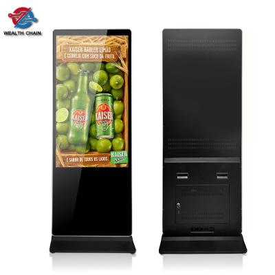 China 55 Inch Indoor Indoor Android Advertising Player LCD Screen Digital Signage Metal Case+ Tempered Glass TFT LCD Panel for sale