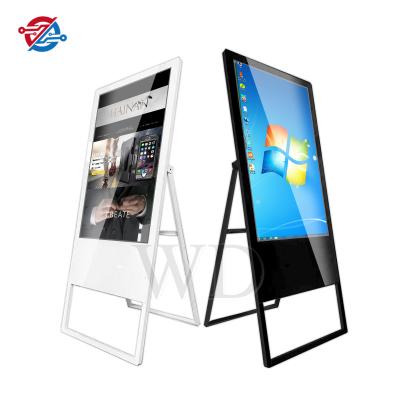 China Indoor 49 Inch Floor Stand Kiosk Media Totem Portable Advertising Display Player LCD Digital Signage for sale