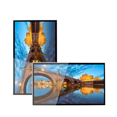 China 65 Inch Indoor Wall Mount Touch Screen HD LCD Monitor Android Video Media Player For Advertising for sale