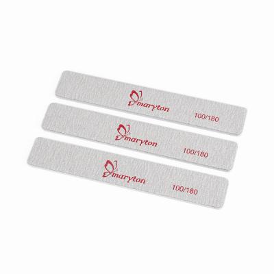 China Professional Nail Salon 1000pcs/cases 100/180 Nail Emery Board Polishing Nail File for sale