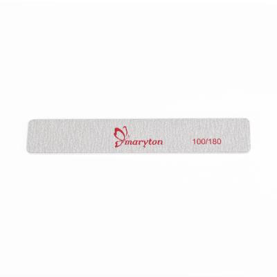 China Maryton 1000Pcs/Cases Salon Nail Salon Tools Private Logo Square Shaped Nail File 80/100 for sale