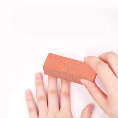 China Fast Shipping Disposable Private Label Nail Block 500pcs/case foam/sponge+sand Paper Sanding Pad for sale