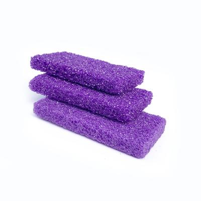 China Salon 1600pcs Mini Disposable Pumice Pads Professional Purple Sponge Pumice Stone for sale