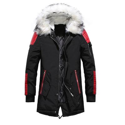 China Winter Solid Short Hooded Zipper Design Dropshipping Cotton Viable Thick Mens Parkas Slim Fit Men for sale