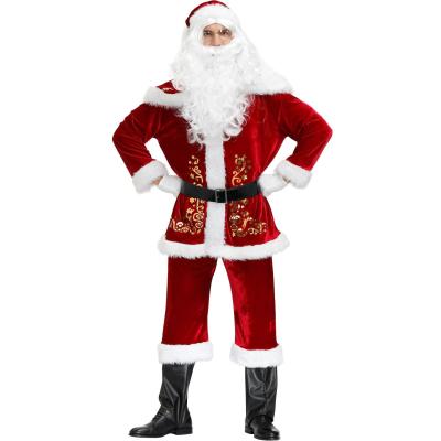 China Cosplay cartoon costume new M-XXXXL plus size men's Santa Claus Clothing Printed Christmas Clothing men's costumes for sale