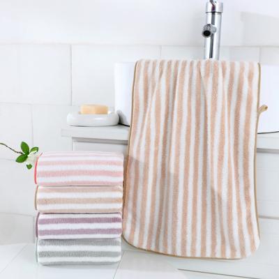 China Viable Custom Coral Velvet Microfiber Bath Large Size Antibacterial Face Towel Set Premium Quality for sale