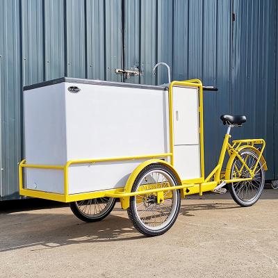 China Vending electric ice gream cargo vending tricycle mobile ice cream bikes freezer tricycle food cart vending cart for sale for sale