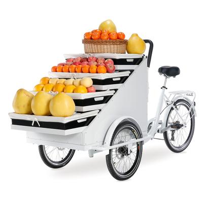 China Retail Fruit Food Tricycles Mobile Selling Bike Cargo Bike Street Bike Selling Fruit Electric Adult For Sale for sale