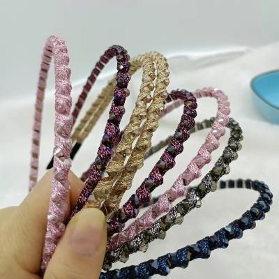 China New Style Headband Fashion Non-slip Hair Band With Crystal For Women Hair Accessories for sale