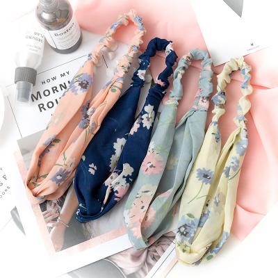 China Wholesale Korea Fashion Hair Wear Fashion Women Hair Accessories Head Band Custom Women Cloth Tie Knot Cloth Headband For Girls for sale