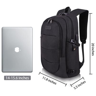 China Anti-Theft Travel Laptop Backpack Waterproof Anti-Theft Business Bag with USB Charging Port 15.6 Inch Computer Business Backpacks for sale