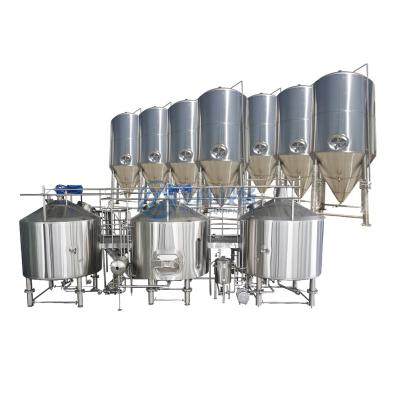 China Hotels ME 4 to Vessels Brewery Microbrewery Equipment 2000L Stainless Steel Barleybeer Malting Making Machine for sale