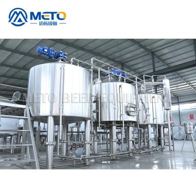 China Hotels ME 3 to Vessels Commercial Brewery 1000L Brewery Equipment Stainless Steel Tank-Material and Boilng Kettle for sale