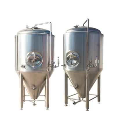 China Fermentation Process 1000l Industrial Beer Fermentation Tank Hotels Beer 10BBL Conical Construction for sale