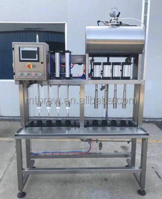 China 4 Spirit Food Beer Capping Machine Semi Automatic Glass Cap Bottle Filling Machine 6 8 10 Heads Stations for sale