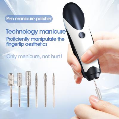 China Hot Selling Electric Nail Drill Pen Portable Rechargeable Plastic Manicure Pedicure Set Manicure Tools for sale