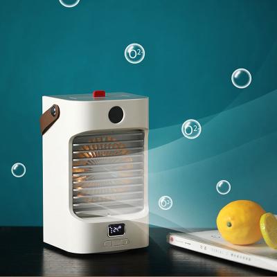 China Adjust and donw 60 Degree 4000mAh Air Cooler Conditioner on Table Portable Water Cooler Air Conditioner for sale