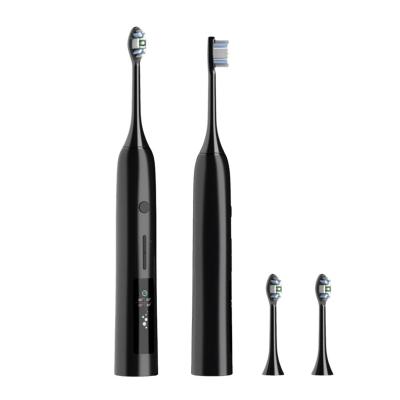 China Battery Operated Bruch Heads Replacement Reminder Smart Sonic Automatic Electric Toothbrush With Led Screen for sale