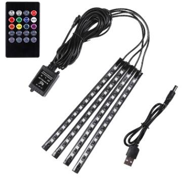 China Interior Car LED Light Strips RGB Led Strip LightNewest Remote Control Led Music RGB Decoration BJ20 Light Closed Off-Road Vehicle for sale