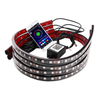 China ABS Amazon Car Decorative App RGB Interior Underglow Led Strip Lights With Exterior for sale