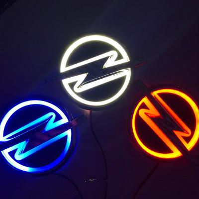 China Universal Waterproof 3D Car Badge Led Light Logo Lights Car Emblem Auto DC 12V 133mm x 101mm for sale