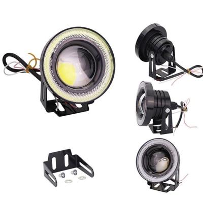 China COB 15W Angel Eye White Car DRL Driving Spotlight Signal Bulbs Fog Auto Tuning Lamp B 12 LED Light Fog Lights Lamps for sale