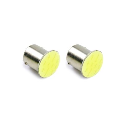 China DC 12V Aluminum Car Led S25 1156 1157 COB 12 Chips White Wholesale Bright Car Bulb LED Reversing Lights for sale