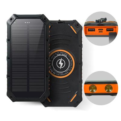 China Waterproof Portable Bank Solar Charger 20000mah 30000mah Solar Panel Charge Ip67 Solar Power Bank For Cell for sale