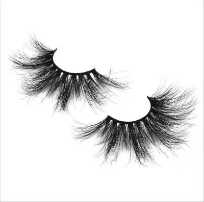 China Long Quantity Discounts Natural 5D Mink Eyelashes 100% Real With Custom Packaging for sale