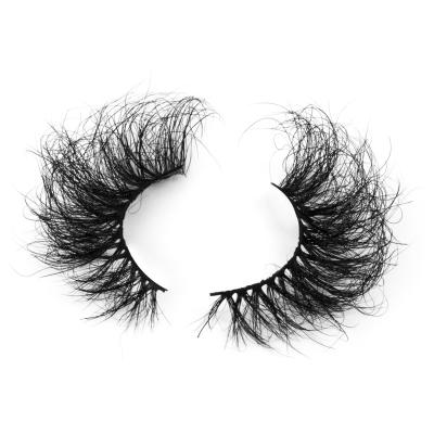 China Hot selling high quality 5d mink long natural wick promotion lashes fluffy tapered eyelashes for sale