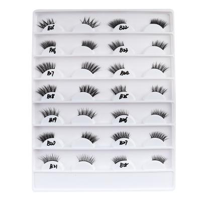 China Free Samples Long Natural Wholesales Seller Lashes Box Packing Available Short 3D Mink Lashes Half Lashes Corner Lashes for sale