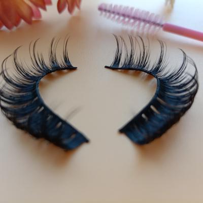 China Natural Long Russian Tape Lash False 3d Mink C D Curl Tape Eyelashes D Curl Tape Russian Lashes for sale