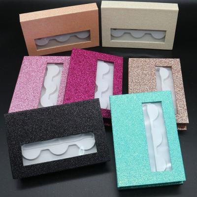 China Reused Materials 2022 Hot Sales 3 Pairs Customization Lash Packing Boxes With White Tray 3 Pair Eyelashes Packaging Book for sale