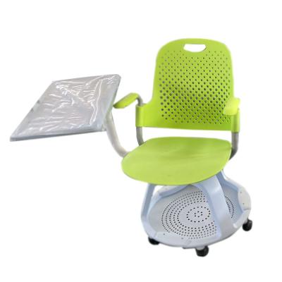 China Modern Multifunctional Plastic School Training Chairs With Writing Table for sale