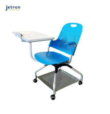 China Convert Modern Classroom Layouts Quickly And Easily Interactive Chair With Writing Board And Basket for sale