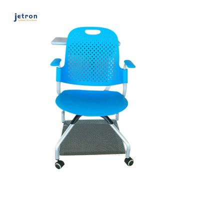 China Modern Professional Manufacture School Classroom Training Cheap Stackable Chair With Storage Space for sale