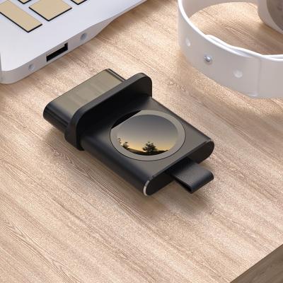 China Smart Watch Mini Portable Wireless Charger for Apple iWatch 6 5 4 3 2 1 Dock Adapter Fast Charger Smart Watch Wireless Charging Base for sale