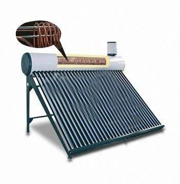 China Luxury stainless steel-copper coil solar water heater system with solarkeymark for sale