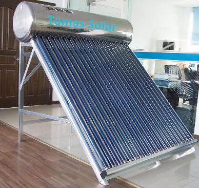 China Galvanized Steel 100 Degree Hot Gas Boiling Water Non-pressurized Solar Heating System for sale