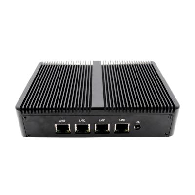 China For 4 Gigabit LAN pfsense Mini PC Barebone Business Fanless System Applied In Router Firewall VPN Mini PC For J1900 for sale