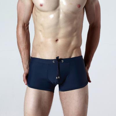 China Quick Dry Men's Breathable Low Waist Boxer And Swim Pants Shorts for sale