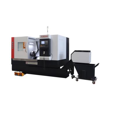 China Machinery Repair Shops Torno cnc machining metal hight quality automatic cnc lathe machine TCK550 cnc lathe slant bed for sale