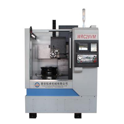 China WRC28VM Diamond Cutting Alloy Wheel Repair Machine Shops Vertical Machine for sale