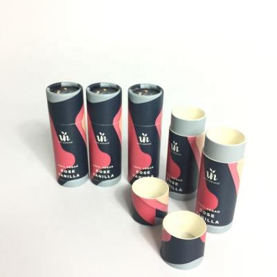 China Biodegradable Lip Blam Lip Balm 15g Tube Cardboard Lift Up Deodorant Containers for sale