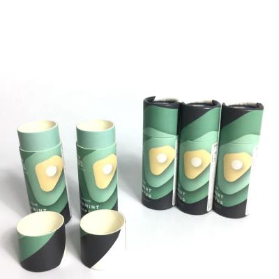 China Lip Blam Lip Balm Biodegradable Tube Paper Eco-friendly Lift Up Air Freshener Containers for sale