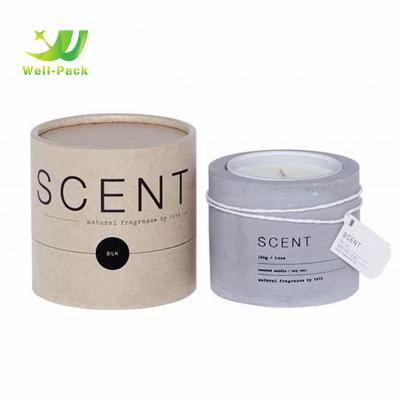 China New Style Eco-friendly Paper Cardboard Tubes Packaging Wholesale Candle Container Candle Paper Tube Packaging for sale